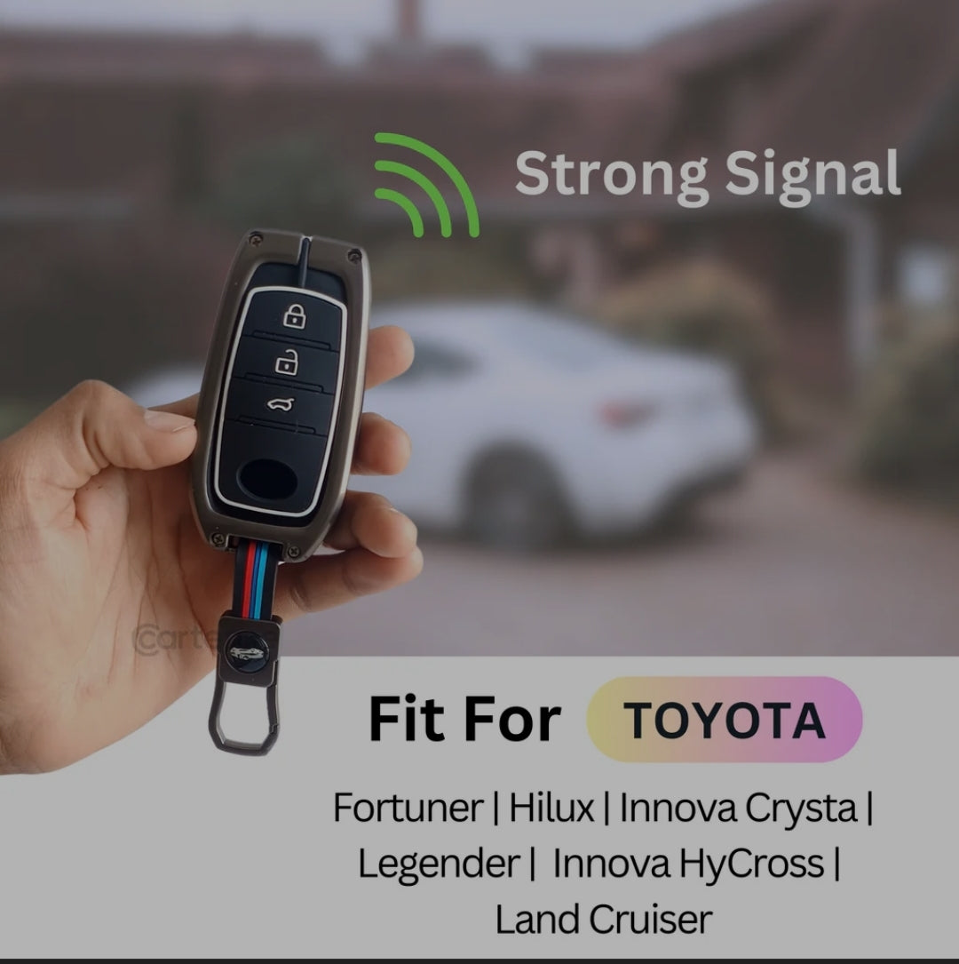 Zinc Alloy Key Cover for TOYOTA LEGENDER , CRYSTA, HILUX, HYCROSS 3 button