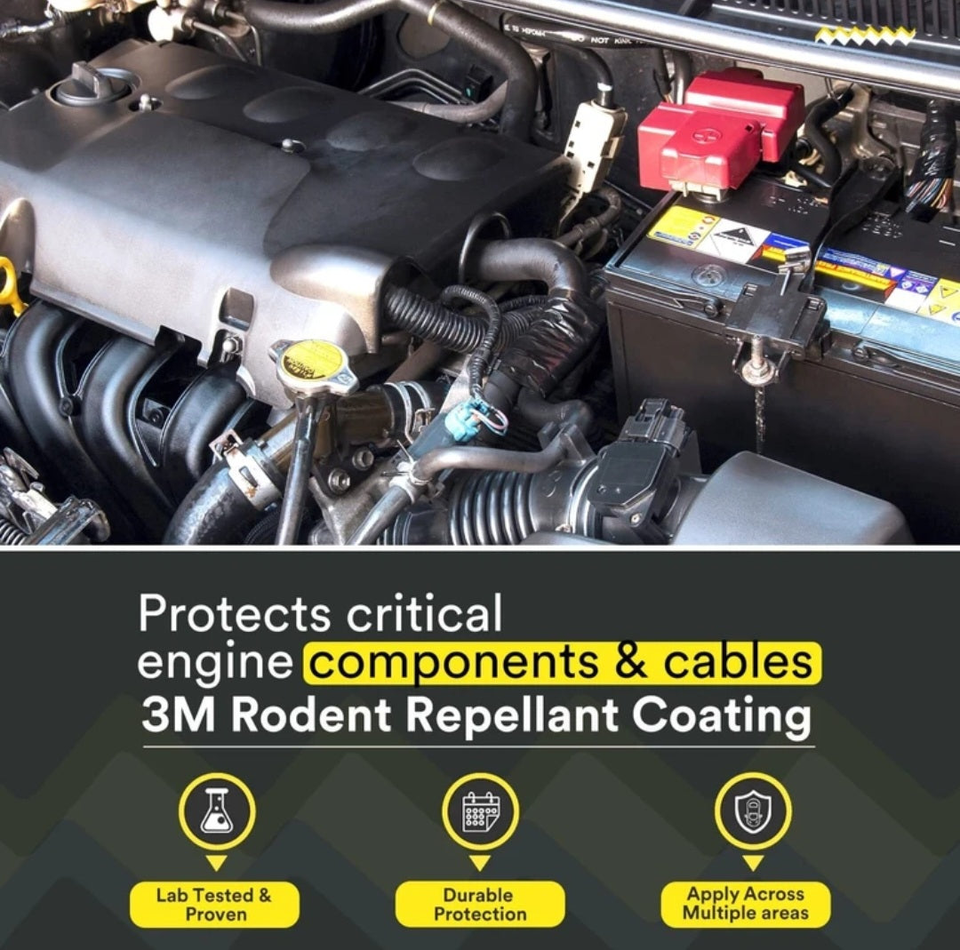 3M Rodent Repellant Coating Spray 250g | Protect Car Wiring from Rats & Mice