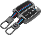 Zinc Alloy Key Cover for TATA Punch,Altroz,Nexon,harrier,Hexa and many more 3 button Flip Key