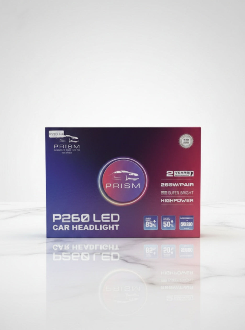 PRISM Elite Series P260 LED 220w - 2 Years Warranty, 50,000 Hour Lifespan[Bulb Type-9006]