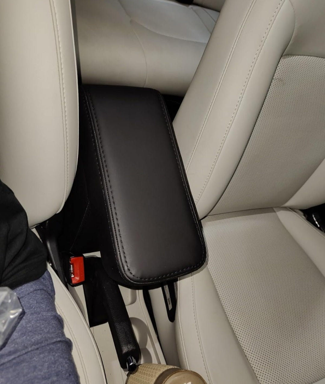 Tata Tiago/Tiago EV/Tiago 2025 Armrest with Storage | Premium PU Leather | Perfect Fit