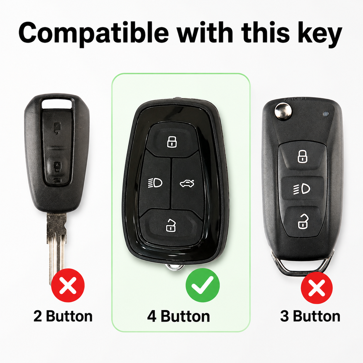 Tata 4 button Sensor/Smart |Premium keycover
