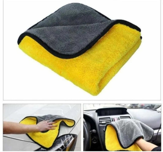 NineX Premium 350 GSM Microfiber Cleaning Cloth[40×40cm] – Lint-Free & Paint Safe [set of 1 piece]