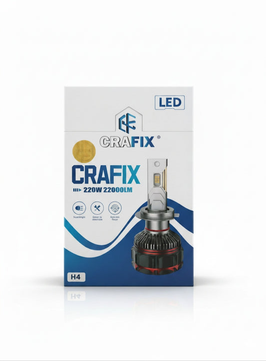 CRAFIX H4 220 W HEADLAMP LED WITH 1 YEAR WARRANTY