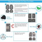 18mm Car Noodle Mat – 3 PCS Set | Heavy Duty PVC Grass Floor Mats