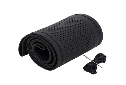 Universal Car "Black"Steering Wheel Cover – Premium Fit for All Cars in India [with Black Thread]