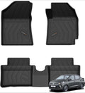 Q Po Aura (Max) Jan 2020 - Present ECO TPE Car Floor Mat | All Weather Mats for Hyundai Aura (Jan 2020 - Present) (Black