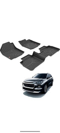 GFX Rubber Car Mat Life Long Mat Compatible For Grand Vitara/Urban Cruiser/Hyryder 2022 Onwards (Black)