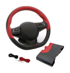 SOFT X Premium Steering Wheel Cover (Red&Black)
