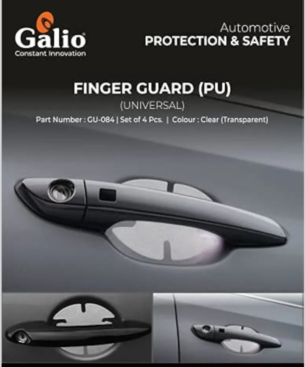 Car Door Handle Finger Guard PU | Scratch Protection Film (Set of 4 )
