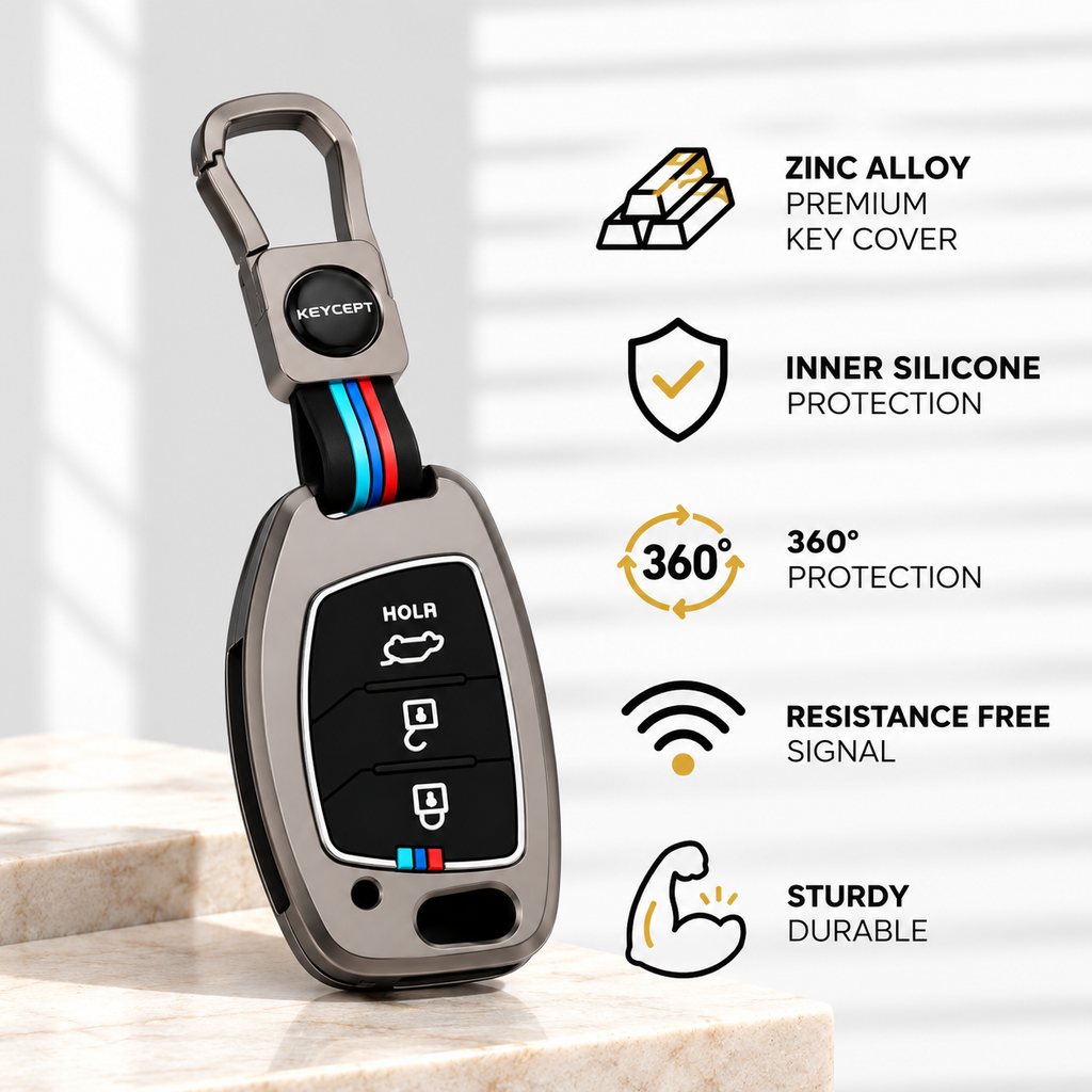 Hyundai 3 Button Flip key  premium Keycover