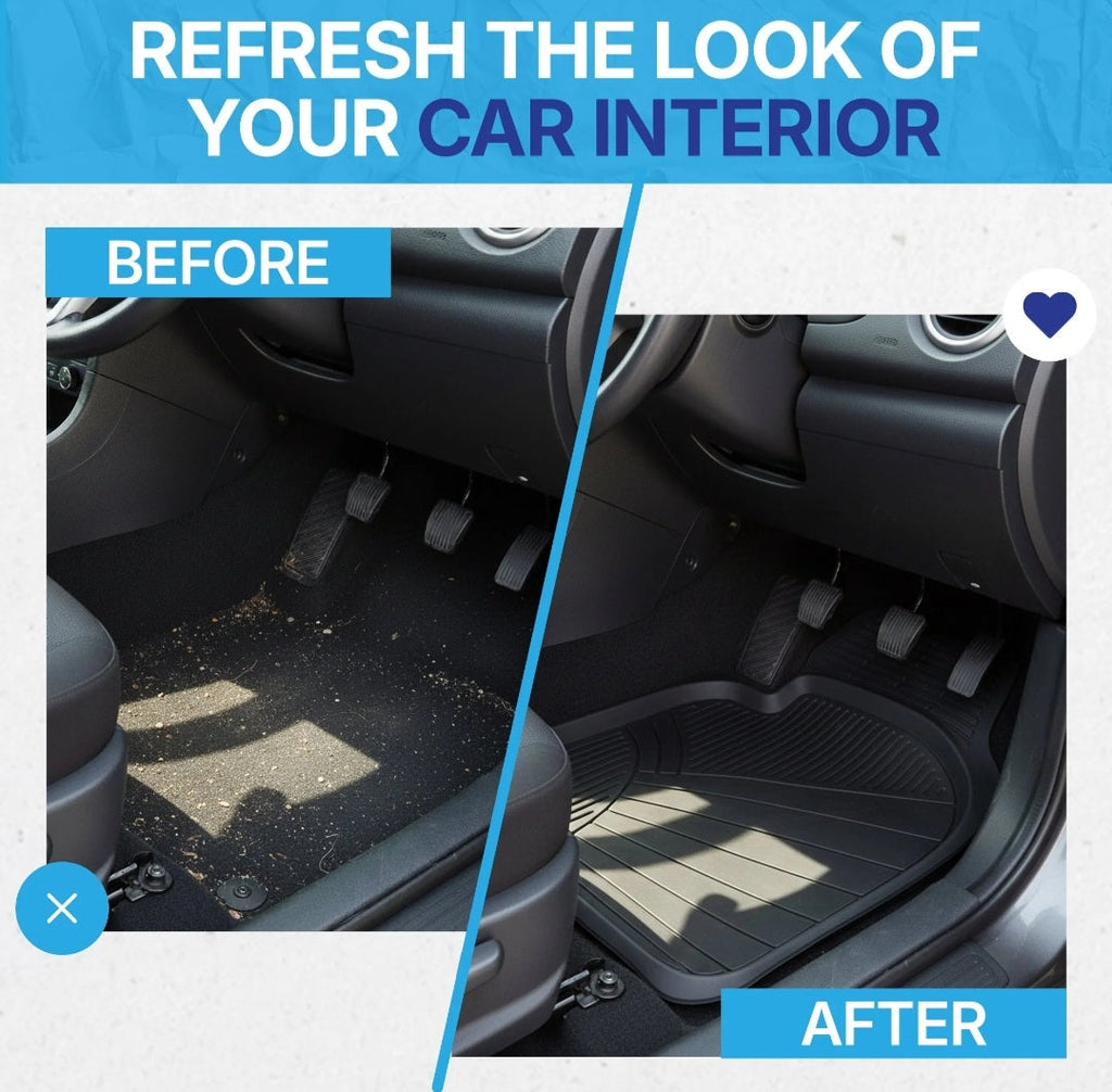 NineX Universal Anti-Slip PVC Car Floor Mats | Heavy-Duty All-Weather Protection