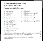 Q Po Exter (MAX) July 2023 - Present ECO TPE Car Floor Mat | Anti Slip All Weather Mats for Exter (Black)