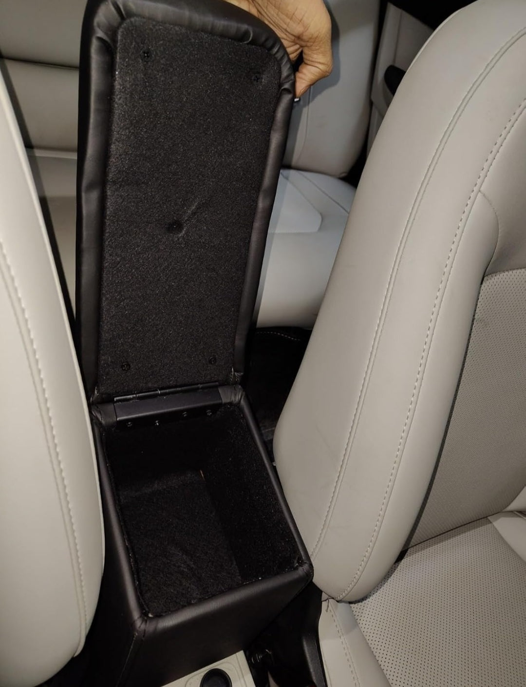 Tata Tiago/Tiago EV/Tiago 2025 Armrest with Storage | Premium PU Leather | Perfect Fit