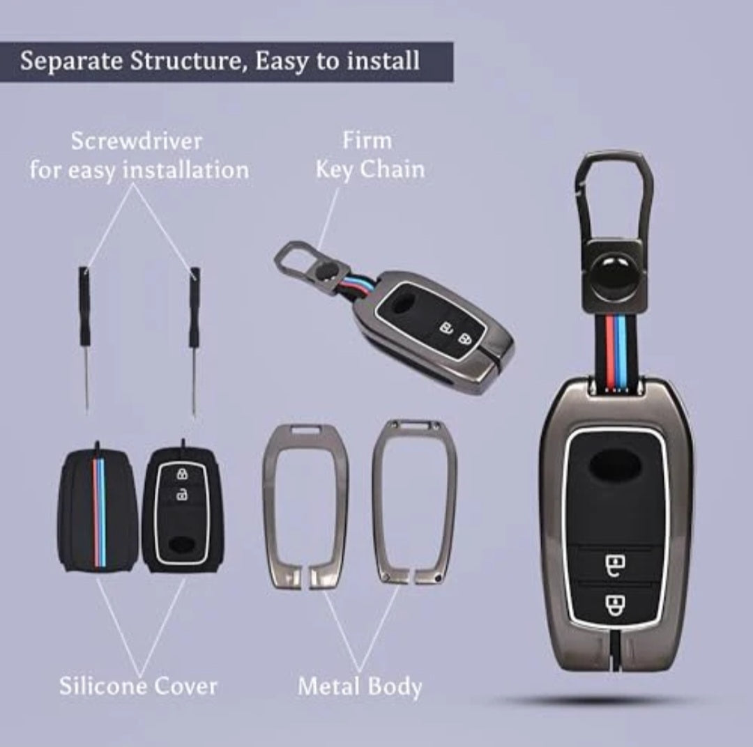 Zinc Alloy Key Cover for TOYOTA FORTUNER,CRYSTA,HILUX ,HYCROSS  2button smart key.