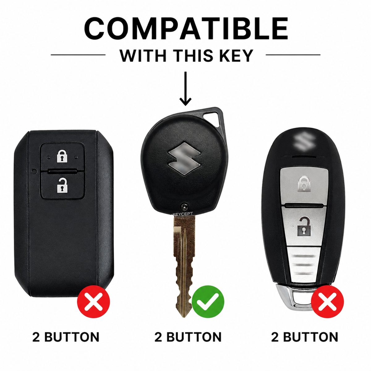 Maruti Suzuki 2 Button| Premium keycover