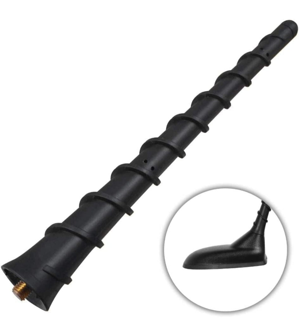 Universal Flexible Car Radio Antenna | 180° Bendable Rubber Antenna with M7 Screw | Car Wash Safe | Strong Signal Reception