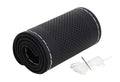 Premium Car Steering Wheel Cover [Black cover+White stitching] Compatible with All Cars model