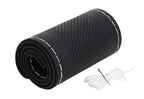 Premium Car Steering Wheel Cover [Black cover+White stitching] Compatible with All Cars model