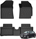 Q Po i10 Nios (Max) Aug 2019 - Present ECO TPE Car Floor Mat | All Weather Mats for i10 (Aug 2019 - Present) (Black)