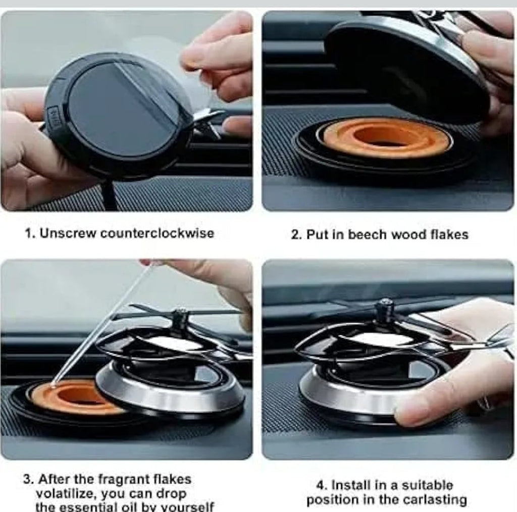 Solar Helicopter Car Airfreshner