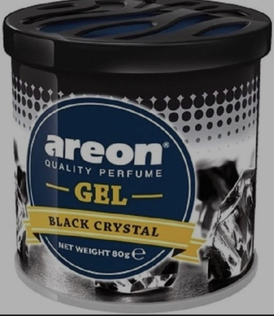 Areon Black Crystal Gel  Airfreshner pack of 1(80g)