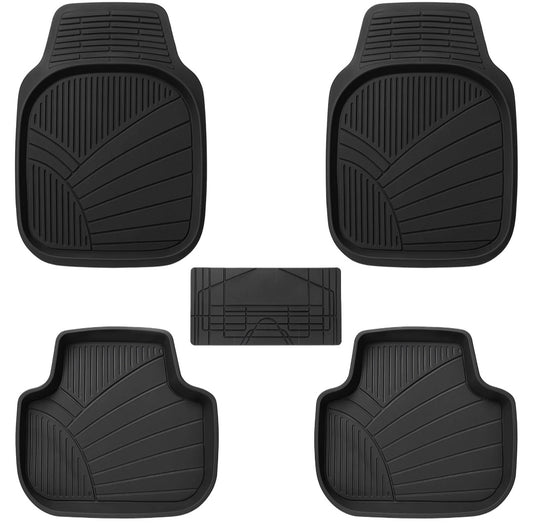 NineX Universal Anti-Slip PVC Car Floor Mats | Heavy-Duty All-Weather Protection