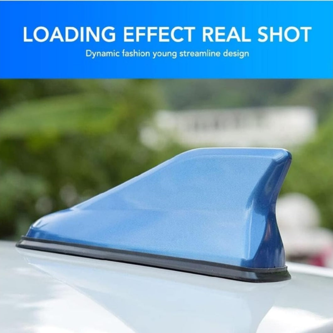 Car Shark Fin Antenna | Universal Roof Antenna Cover AM/FM Signal (BLACK)