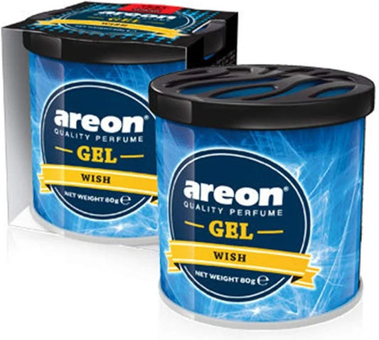 Areon Gel Wish Airfreshner For Car pack of 2 (160g=80g×2)