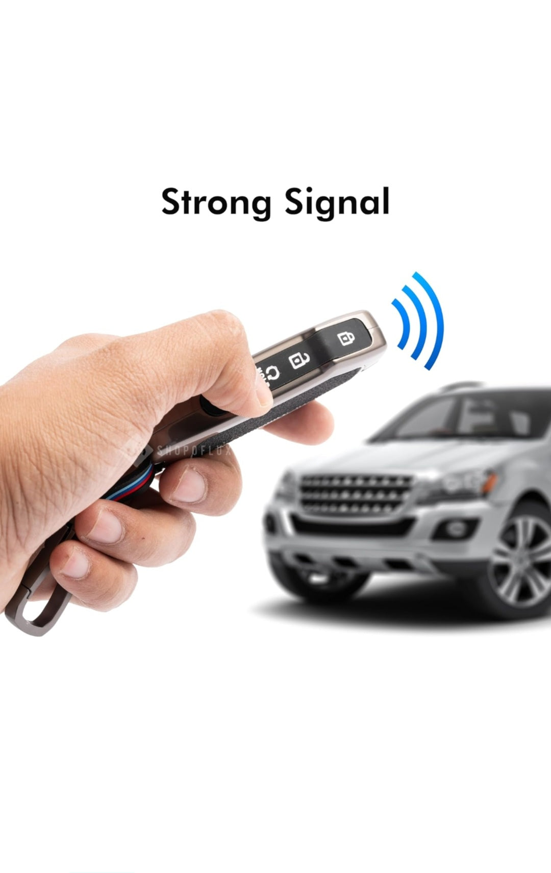 Zinc Alloy Key Cover for Kia Sonet,Seltos,Carens,Carnival Sensor key 4 buttons.