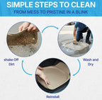 NineX Universal Anti-Slip PVC Car Floor Mats | Heavy-Duty All-Weather Protection[Beige]