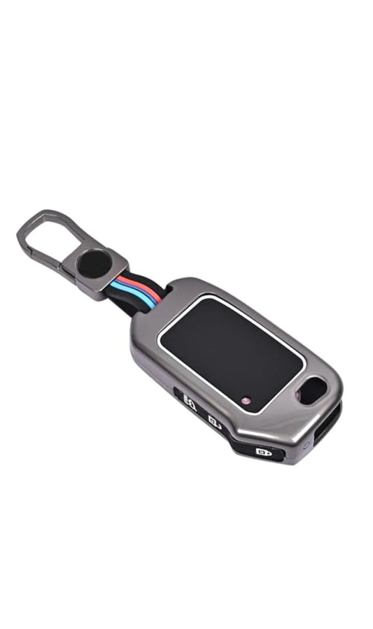 Zinc Alloy Key Cover for Kia Seltos,Sonet,Carrens,Carnival,Syros | flip key with 3 buttons