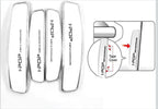 Car Door Guard Protector – Anti-Scratch & Dent Protection with Premium Chrome Finish (Set of 4) [WHITE]