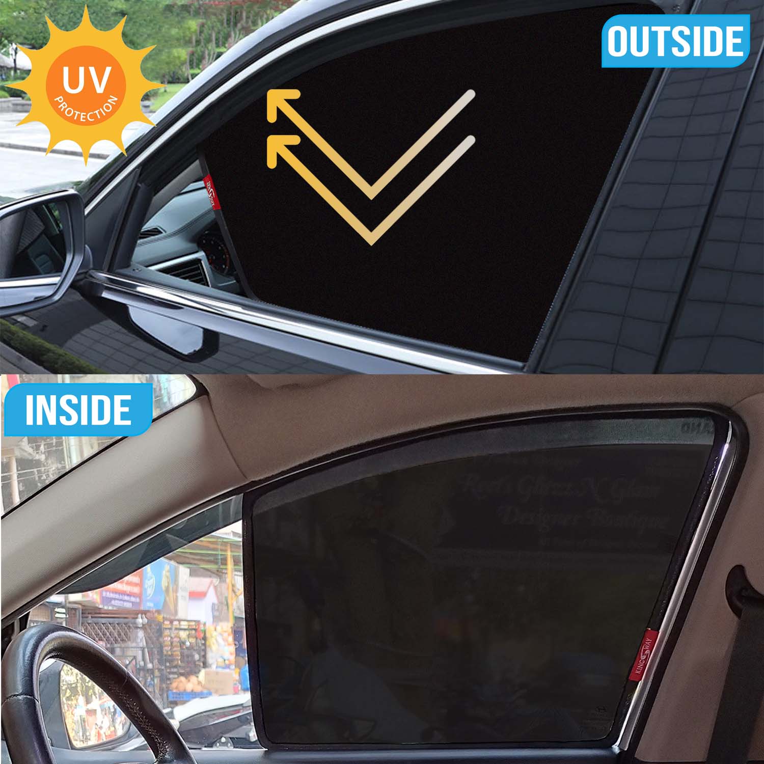 Mahindra Scorpio N 2022 onwards |set of 6) Half Sunshade