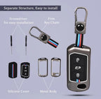 Zinc Alloy Key Cover for Mahindra Scorpio N ,Xuv 700 , Xuv 3XO,Bolero,Roxx,Scorpio 3 button flip key