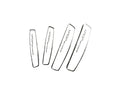 Car Door Guard Protector – Anti-Scratch & Dent Protection with Premium Chrome Finish (Set of 4) [WHITE]
