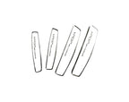 Car Door Guard Protector – Anti-Scratch & Dent Protection with Premium Chrome Finish (Set of 4) [WHITE]