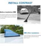 Car Shark Fin Antenna | Universal Roof Antenna Cover AM/FM Signal (BLACK)