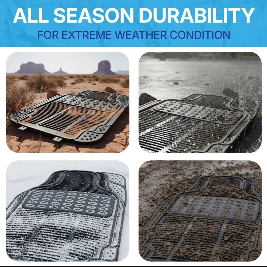 Universal All-Weather Car Floor Mats | Heavy-Duty Protection