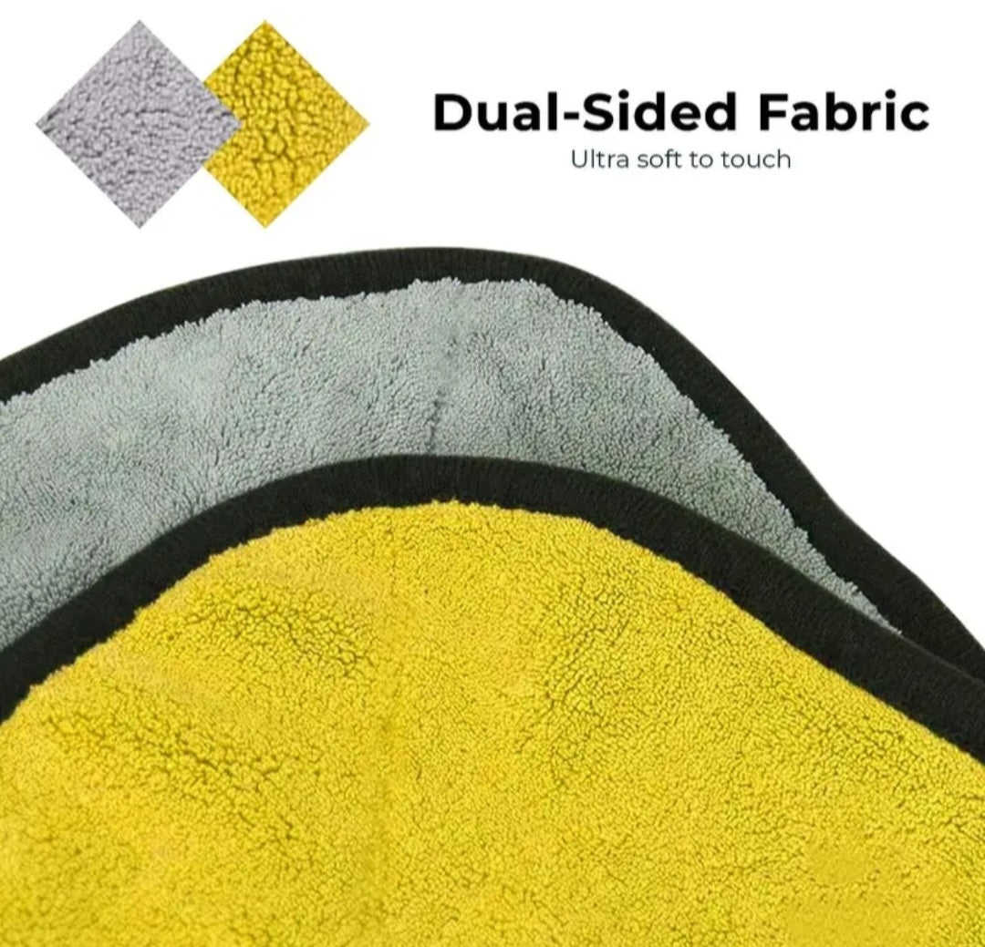 NineX Premium 350 GSM Microfiber Cleaning Cloth[40×40cm] – Lint-Free & Paint Safe [set of 2 piece]