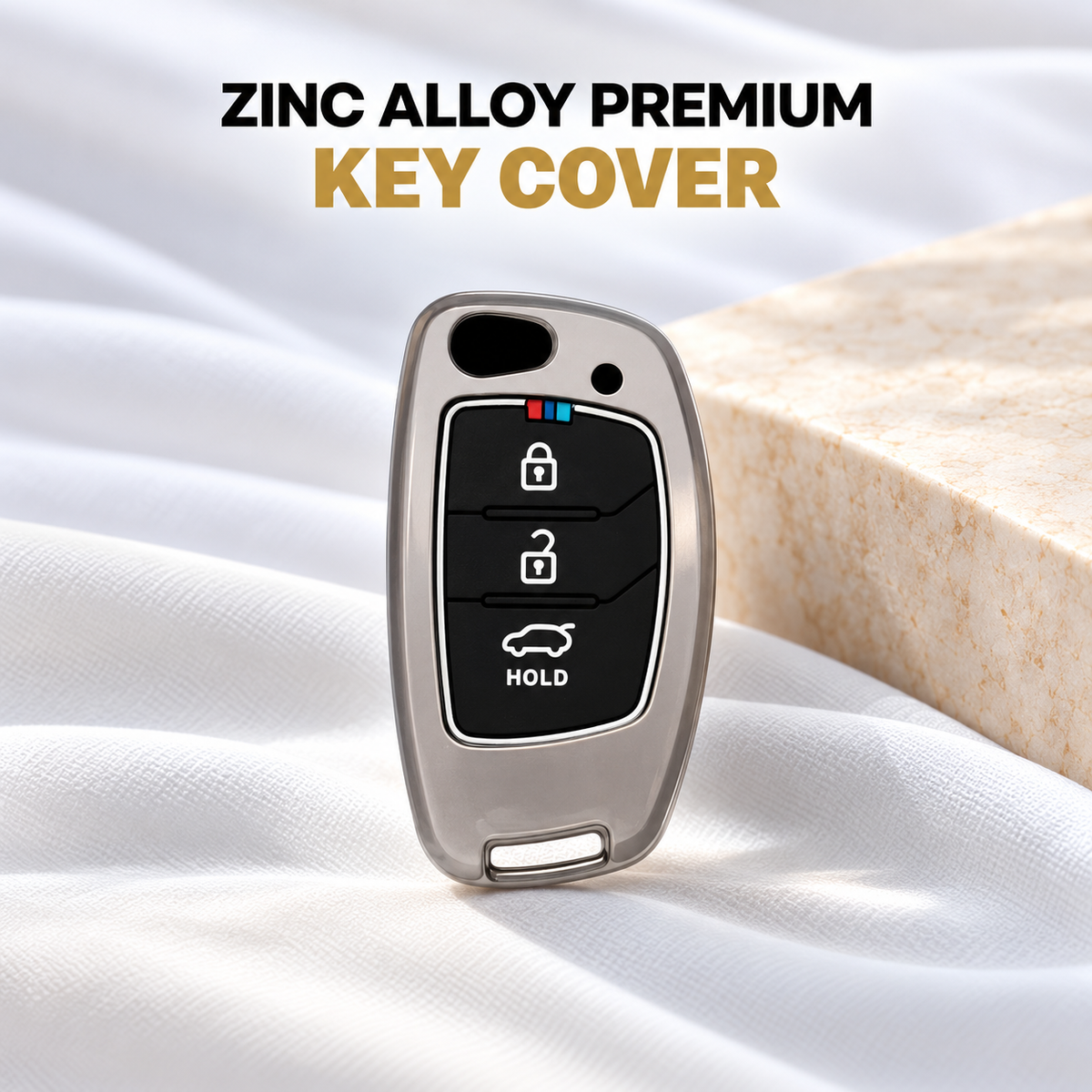 Hyundai 3 Button Flip key  premium Keycover