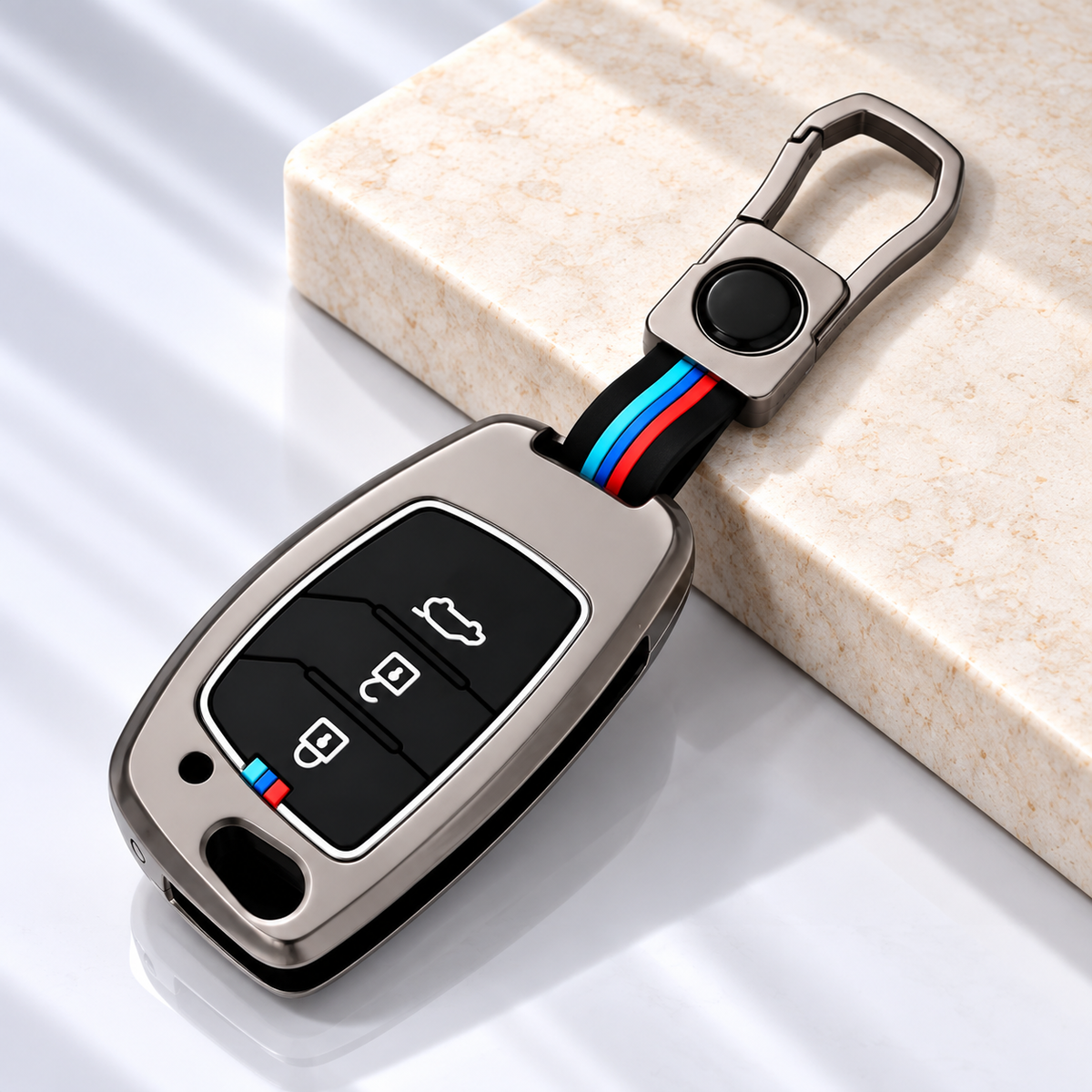 Hyundai 3 Button Flip key  premium Keycover
