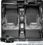 Q Po Venue (MAX) Jun 2022 - Present ECO TPE Car Floor Mat | Anti Slip All Weather Mats for Venue (Black