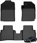 Q Po Verna (MAX) Mar 2023 - Present | ECO TPE Car Floor Mat | Anti Slip All Weather Mats for Verna (Black)