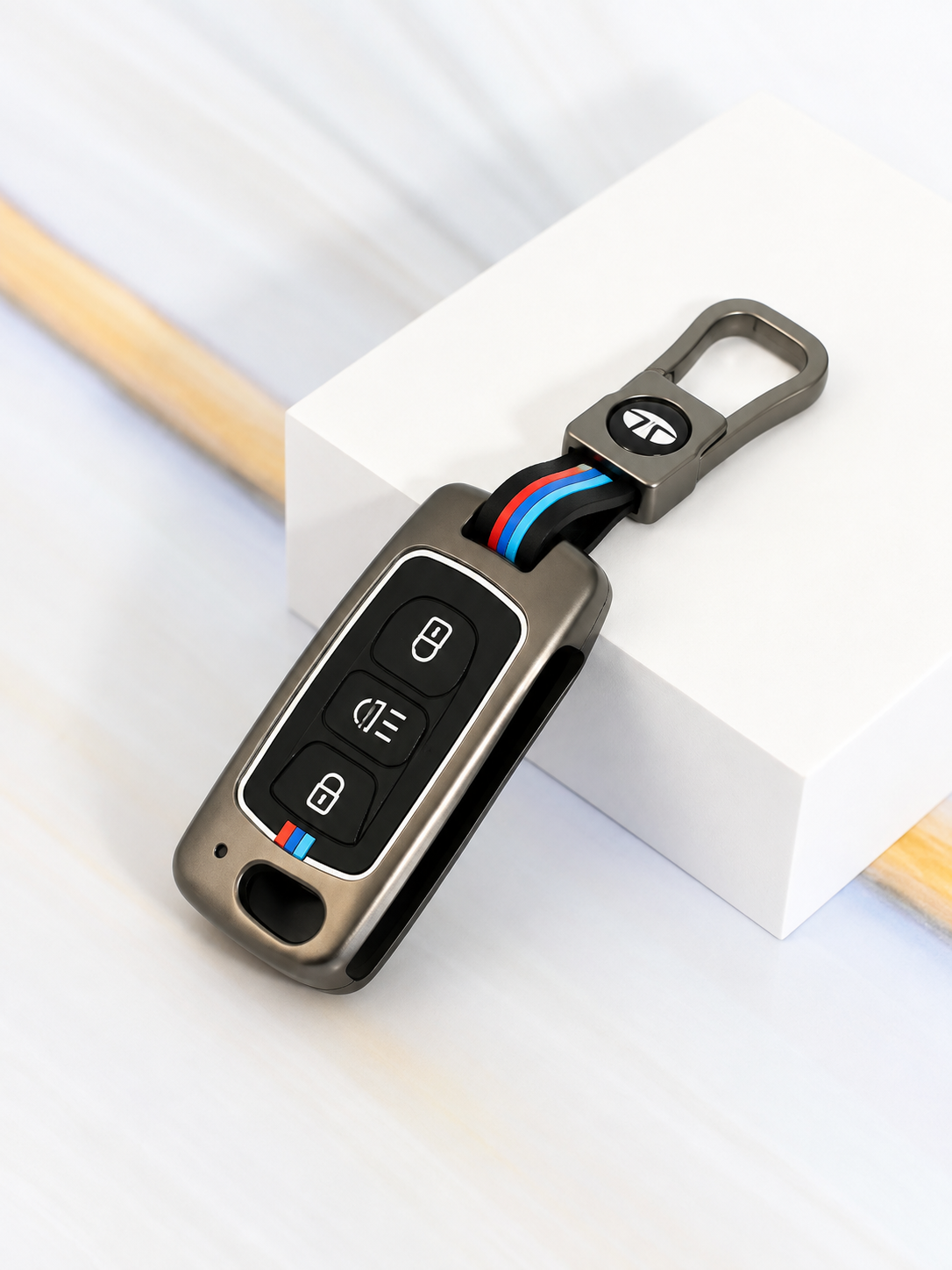 Tata 3 Button Flip Key |Premium keycover