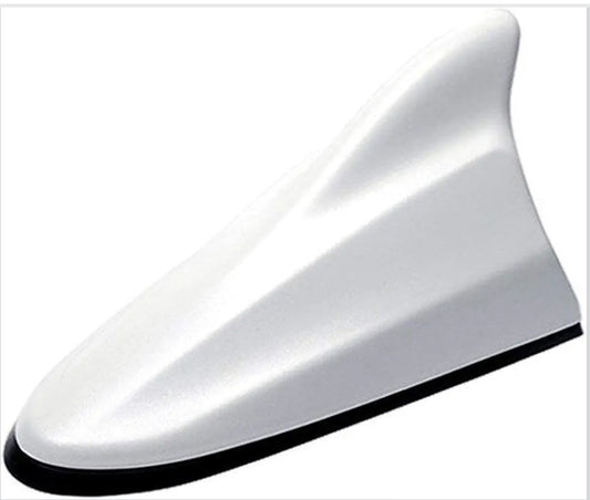 Car Shark Fin Antenna | Universal Roof Antenna Cover AM/FM Signal (WHITE)