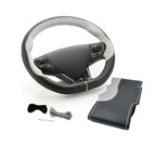 SOFT X Premium Steering Wheel cover (Black+Grey)