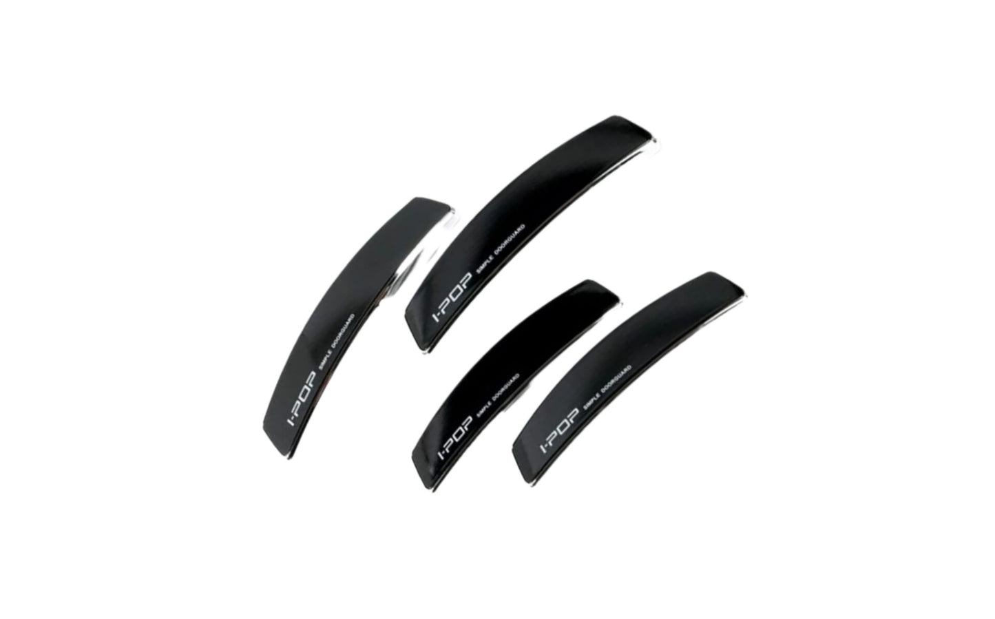 Car Door Guard Protector – Anti-Scratch & Dent Protection with Premium Chrome Finish (Set of 4) [BLACK]