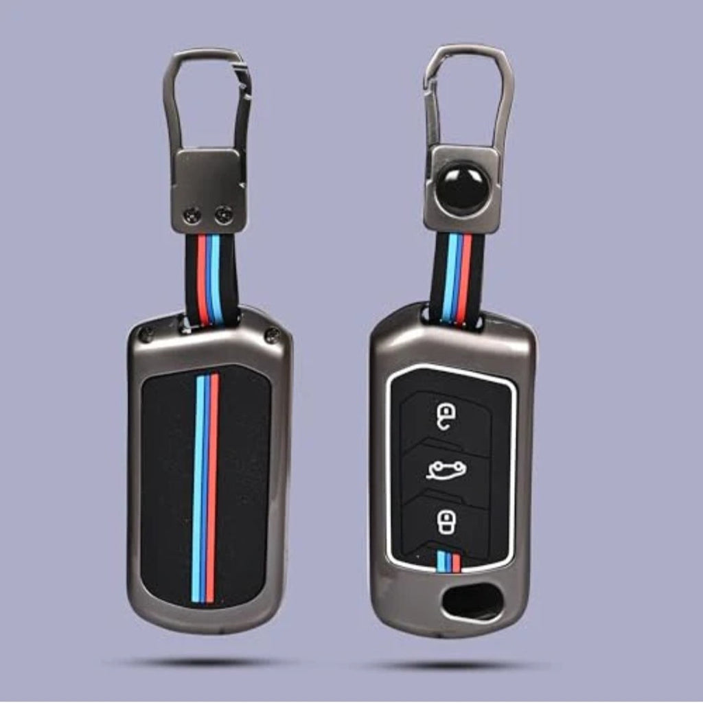 Zinc Alloy Key Cover for Mahindra Scorpio N ,Xuv 700 , Xuv 3XO,Bolero,Roxx,Scorpio 3 button flip key