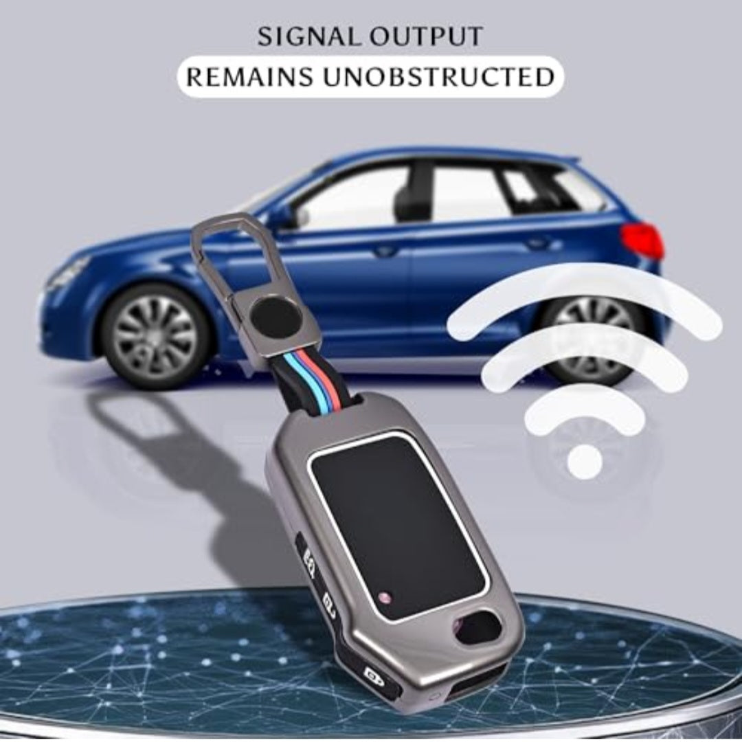 Zinc Alloy Key Cover for Kia Seltos,Sonet,Carrens,Carnival,Syros | flip key with 3 buttons